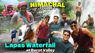 Baarish mei Himachal ghumne aaye hai 😁 | EP 3 : Beautiful Lapas Waterfall at Barot Valley Vlog 47