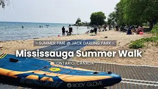 Jack Darling Memorial Park Walk: Mississauga 4K Summer Beach Walk (West of Toronto)