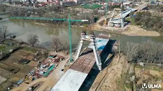Pod hobanat peste r&acirc;ul Someș - Satu Mare, Rom&acirc;nia - ULMA Construction [ro]