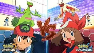 Pokemon Battle USUM: Ash Vs May (May Vs Ash Hoenn)