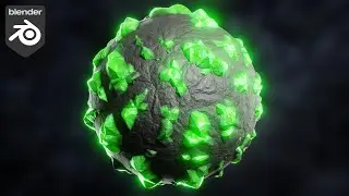 Procedural Crystal Rock Material 💎 (Blender Tutorial)