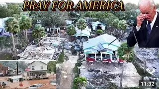 PRAY FOR AMERICA HURRICANE HELENE DESTROYED EVERYTHING MILIONS PEOPLE ARE HOMELESS RIGHT NOW USA🇺🇸