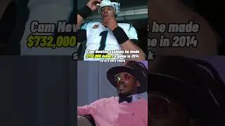 Кэм Ньютон зарабатывал 700 тысяч за игру 🤯#nfl #shorts #shortsyoutube #youtubeshorts
