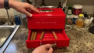Nostalgia Extra Large Diner-Style Coca-Cola Hot Dog Steamer and Bun Warmer