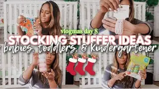 KIDS STOCKING STUFFERS 2021 //  MOM OF THREE STOCKING STUFFER IDEAS // VLOGMAS 2021