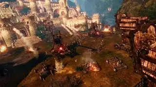 Archeage Unchained - Castle Attack Scene Fading Background