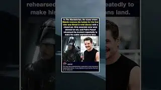 In The Mandalorian, the scene where Mando removes his helmet for the first time was filmed in total