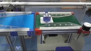 Hytech CIM Operation with AGV (Automated Guided Vehicle)