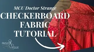 Checkerboard Velvet Stamping Demo: MCU's Doctor Strange Cloak Details