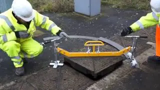 Safe lifting of pit lids