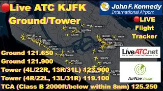 🔴Live JFK Airport Travel Updates Delays KJFK Ground and Tower ATC Real Time Flight Tracker
