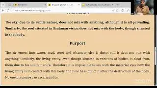 chapter -13 - Nature, Enjoyer, Consciousness &rdquo; - we will read Verse 32 of this chapter!