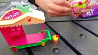 Shopkins Season 9 Wild Style Shoppets Bunny Bow and Hoppy Juice Cart