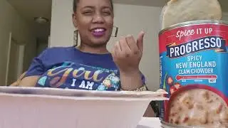Spice it up Progresso  spicy new England clam chowder taste test