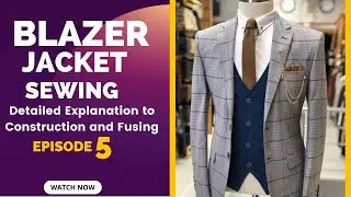 HOW TO MAKE A DOUBLE VENT SUIT || Blazer Jacket Sewing
