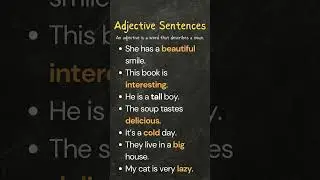 What Is an Adjective? | 8 Simple Sentences + Easy Definition | Learn English Grammar Fast!