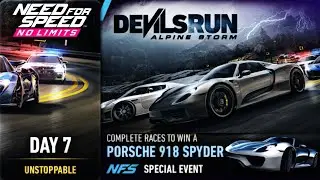 Day 7 (Unstoppable) - Porsche 918 Spyder | Need For Speed: No Limits