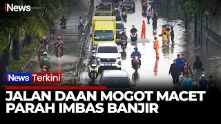 Chaos! Banjir Lumpuhkan Jalan Daan Mogot Pemotor Nekat Lawan Arah  | iNews Terkini 29/1