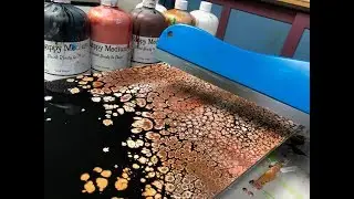 Acrylic Pour Painting: Steady Swiping With A 24