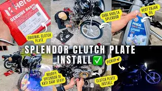 🥵Splendor Modification | Clutch Plate Install 🔥Apache ⚙️ Gulf Pride Engine Oil ✅ Pickup 🚀Sajjan Huni