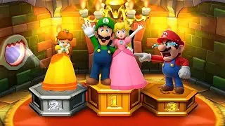 [マリオパーティシリーズ 3DS  :ミニゲームルイージ Vs マリオ Vs ピーチ Vs デイジー( CPU最強 たつじん)]
