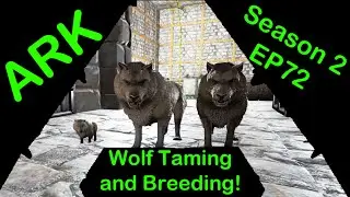 Ark Survival Evolved S2E72: Dire wolf taming and breeding!
