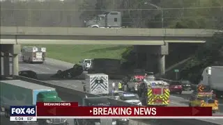 1 person seriously injured in rollover wreck on I-85 northbound, Medic says