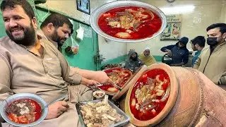 BEST BREAKFAST IN PESHAWAR | SHEIKH SIRI PAYE DESI NASHTA KOHATI GATE PESHAWAR | 600 KG PAYA RECIPE