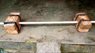 How To Make Homemade Brick Barbell
