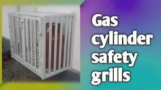 Gas cylinder box is outside the house ! LPG GAS cylinder storage stand folding type
