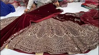 Chickpet Bangalore wholesale fancy designer Lehangas ||Single saree courier available