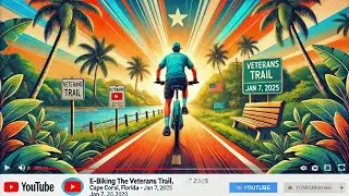 E Biking The Veterans Trail in Cape Coral, Florida- January 7, 2025