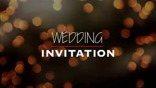 Photoshop :- Wedding Invitation Video Effects