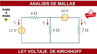 ✅Problema 3.36 Alexander SADIKU resuelto paso a paso | ✅Como hacer Análisis MALLA | ✅LCK y LVK