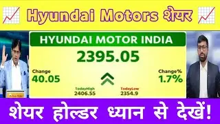 Hyundai motors share letest News | Hyundai Motors share news | Hyundai Motors Analysis 13 November