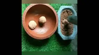 Red Ladoo Crushing #clay #satisfying #asmr #asmrvideos #shorts #subscribe #viralvideo