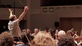 In rehearsal: Sir Roger Norrington conducts Berlioz