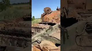 Destroyed Russian T-62M and T-90 tanks Different Generations, Same Fate