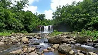Roaring Waterfall White Noise 😴 Powerful Waterfall Sounds for Better Sleep