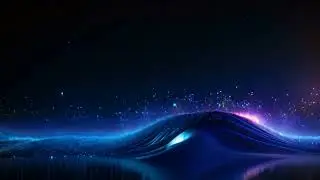 Abstract technology background with glowing particles illustration, Abstract digital technology