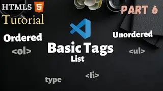 Basic HTML tags part 6 | Ordered and Unordered list | #HTML6 Tutorial #6 |  MrTechnopedia