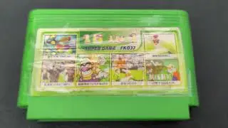 Odd 8 bit(NES)/Famicom multicarts - (2004 Super Flash 16 in 1) vs (Super Game 16 in 1)..Kirby Menu..