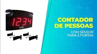 Contador de Pessoas Multeletronic com Sensor para 2 Portas