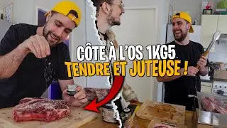 Cote à l'os de 1kg5 tendre et juteuse (mon cadeau d'anniversaire de la maison lascours)