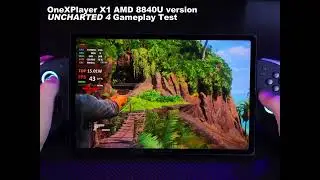 OneXPlayer X1 AMD 8840U version-UNCHARTED 4 Gameplay Test