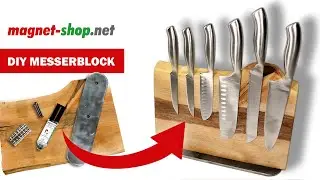 DIY Messerblock - Einfach aus Holz & Magneten individuell selber basteln