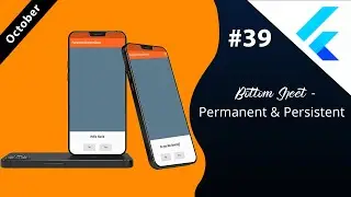 Flutter Tutorial - Bottom Sheet - Permanent & Persistent