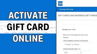 How to Activate your American GIft Card | Register AMEX Card
