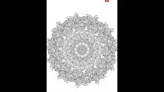 My first freestyle mandala art: &bdquo;the World&ldquo;