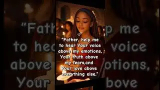 Father, help me hear Your voice above my emotions #GraceMoments#HearingGod#TruthOverFear#LedByLove